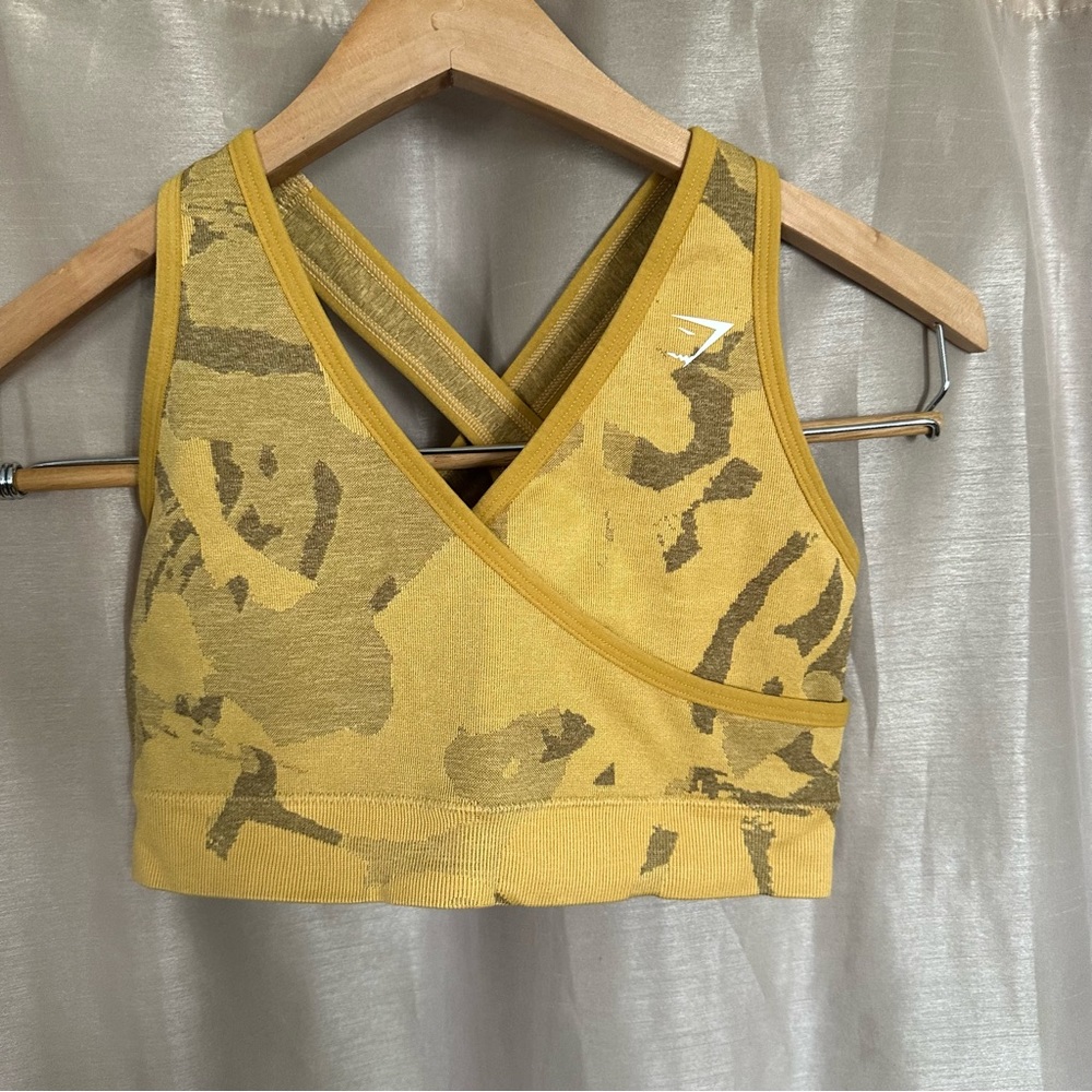 Gymshark adapt yellow sports bra